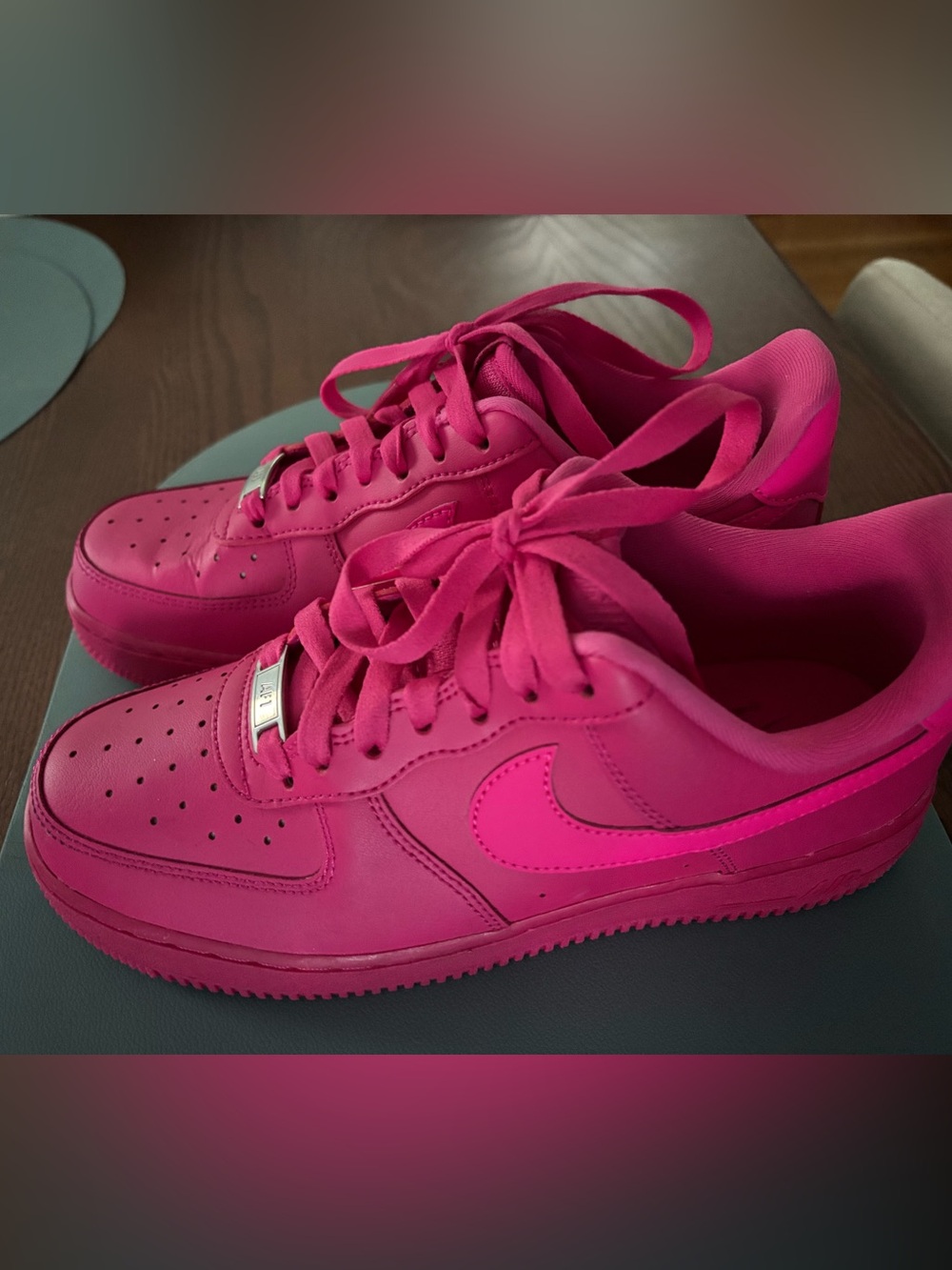 Nike Air Force 1’s in Barbie Pink - Picture 2 of 4